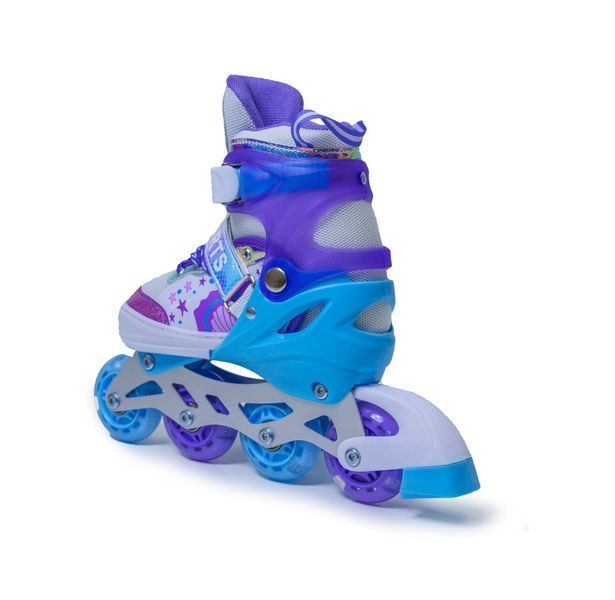 Детские раздвижные ролики 34-37 Scale Sports Mermaid подсветка колес фиолетовый фото 7