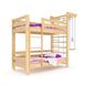 Двоярусне дерев'яне спортивне ліжко для підлітка Sportbaby 190х80 см лак babyson 9 фото 4
