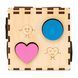 Развивающий куб-сортер деревянный GoodPlay Весёлая фигурка 9м+ 12&times;12&times;12 см 10 вкладышей CUB-4-001 фото 4