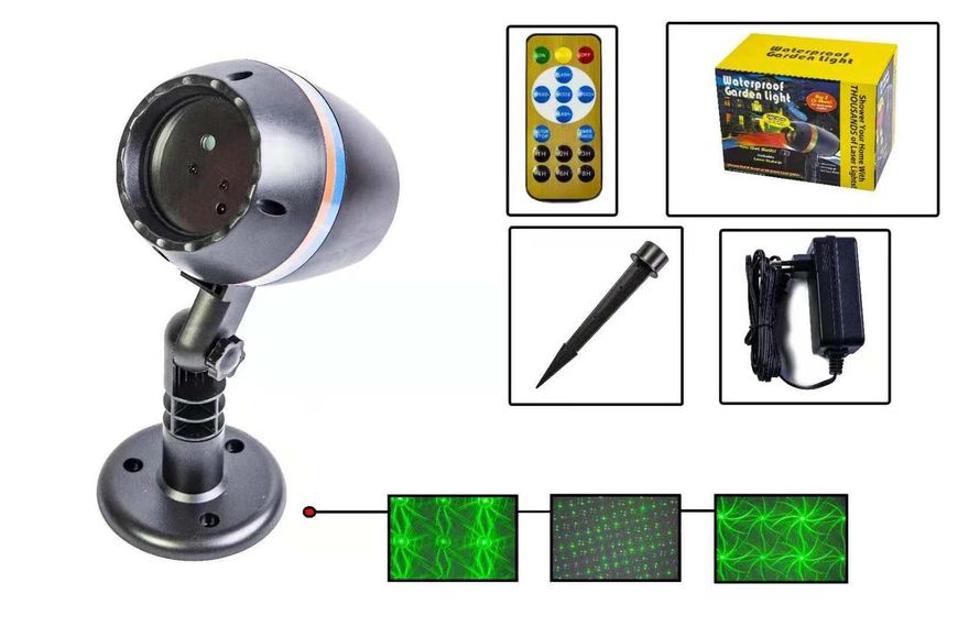 Новогодний уличный лазерный проектор X-Laser XX-09 с ДУ фото 1