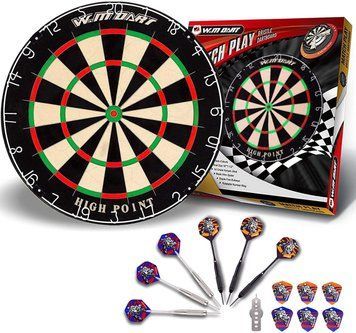 Дартс професійний із сизалю WinMax Match Play G084 45cм 6 дротиків фото 1