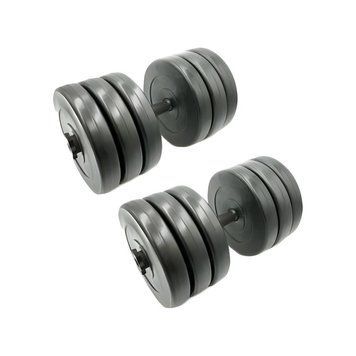 Гантели разборные композитные Rock Pro 30.5 кг 2 шт с ABS-оболочкой и дисками из кевларобетона NE-PL-G-030-2 фото 1