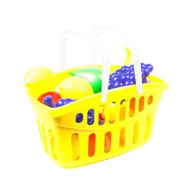 Дитячий іграшковий кошик з фруктами Toys Plast жовтий ІП.18.001 фото 1