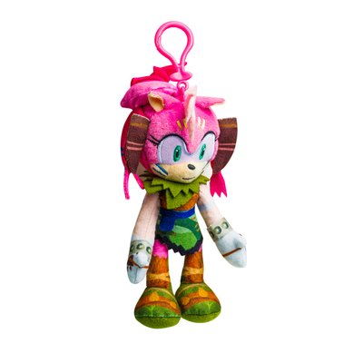 М'яка іграшка на кліпсі для рюкзака Sonic Prime Емі 15 см фото 1