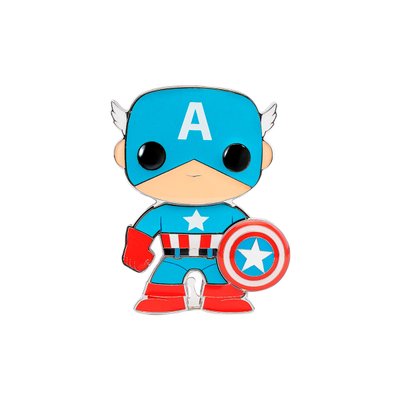 FUNKO POP! Металлический пин серии «Marvel» – Капитан Америка 10 см фото 1