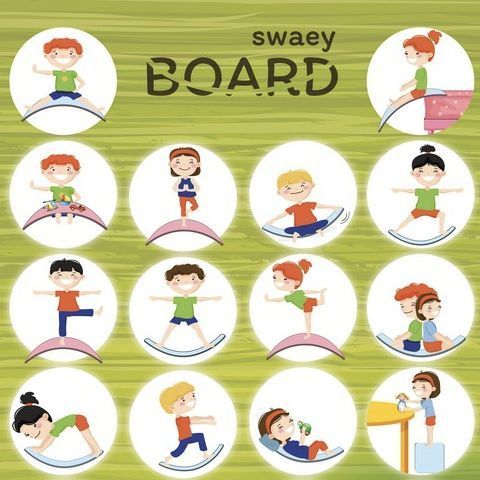 Дерев'яний рокерборд для дітей і дорослих SwaeyBoard EVA чорний класичний до 100 кг фото 4