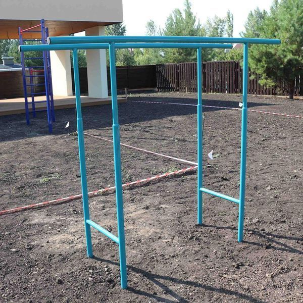Брусья для спортивной площадки металлические Kidigo 200х50х160см фото 9