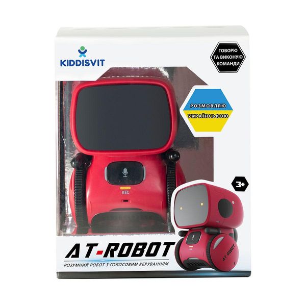 Интерактивный робот с голосовым управлением – AT-ROBOT (красный, озвуч.укр.) фото 3