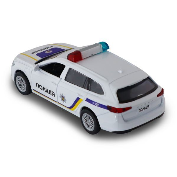 Поліцейська машинка TechnoDrive Skoda Superb Combi iV, масштаб 1:43, біла фото 9