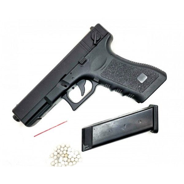 Іграшковий металевий пістолет CYMA (Glock 18C) на пластикових кульках 6мм ZM17 фото 2