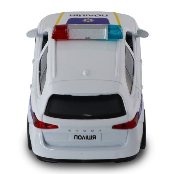 Поліцейська машинка TechnoDrive Skoda Superb Combi iV, масштаб 1:43, біла фото 10