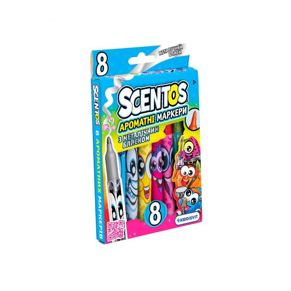 Набор ароматных маркеров для рисования Scentos - Металлический блеск (8 цветов) фото 3
