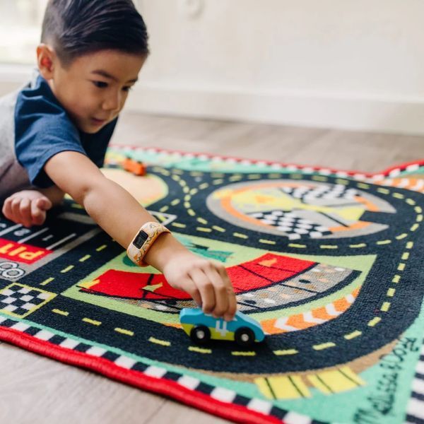 Дитячий ігровий килимок Гоночна траса Melissa&Doug 100&times;91 см + 4 машинки, від 3 років MD19401 фото 6
