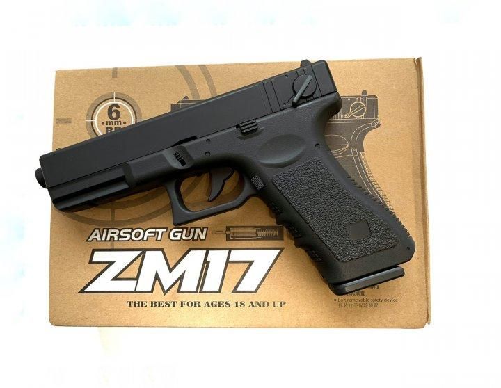 Іграшковий металевий пістолет CYMA (Glock 18C) на пластикових кульках 6мм ZM17 фото 5