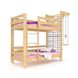 Двоярусне дерев'яне спортивне ліжко для підлітка Sportbaby 190х80 см лак babyson 8 фото 3