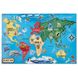 Мега - пазл гігант Melissa&Doug "Карта світу" 33 елементи 90 х 60 см MD10446 фото 1
