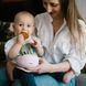 Детская силиконовая мисочка для кормления 6м+ Babyono с присоской розовая фото 3