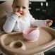 Детская силиконовая мисочка для кормления 6м+ Babyono с присоской розовая фото 5