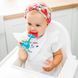 Игрушка погремушка с грызунком для младенцев Babyono Арбуз 3м+ 6х14 см синяя 499 фото 3