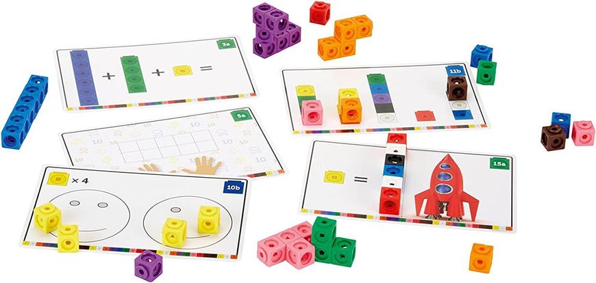 Навчальний ігровий набір Learning Resources серії "Mathlink® Cubes" – ВЕСЕЛА МАТЕМАТИКА фото 2