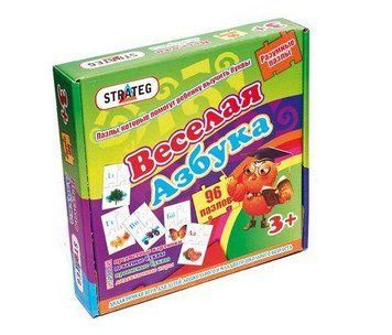 Пазл-близнючка Strateg Весела абетка 518 фото 1