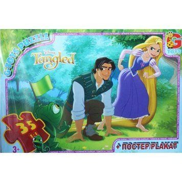 Пазлы G-Toys "Рапунцель" 35 элементов + постер 21 х 30 см TA012 фото 1