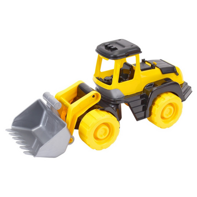 Іграшковий трактор з ковшем ТехноК 45 см жовтий 6887 фото 1