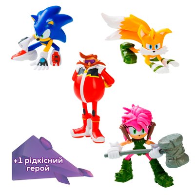 Набір ігрових фігурок Sonic Prime Пригоди Емі 5 фігурок 6.5 см фото 1