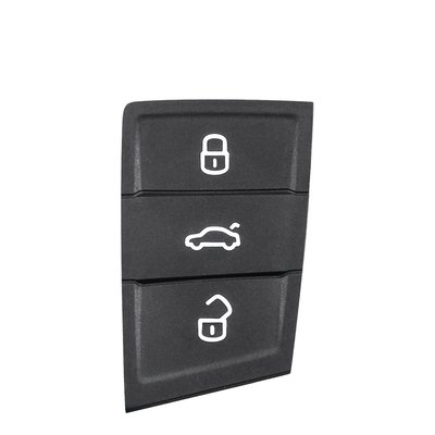Резиновые кнопки-накладки на ключ VW (Volkswagen) косой 3 кнопки фото 1