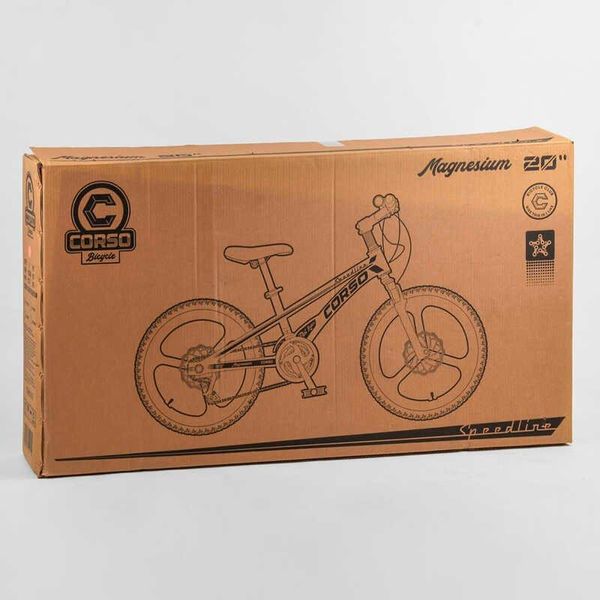 Велосипед підлітковий двоколісний 20" Corso Speedline помаранчевий MG-21060 фото 10