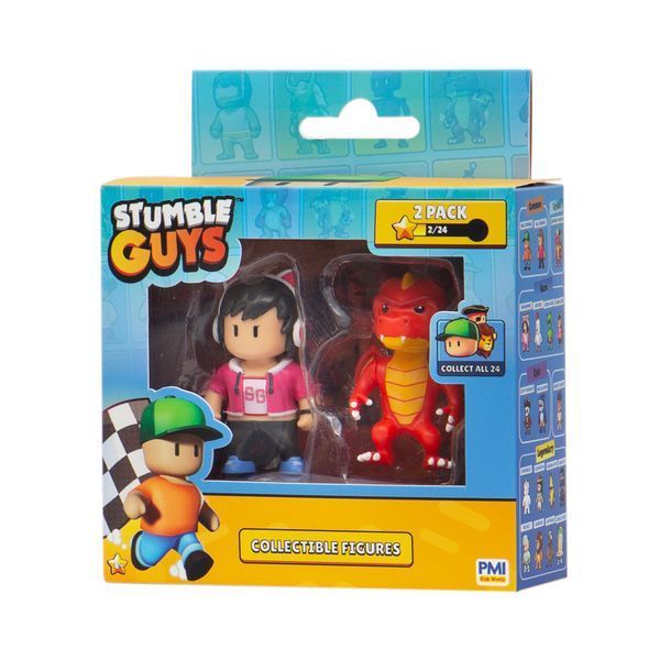 Набор коллекционных фигурок STUMBLE GUYS Оператор Джина и Дракон Инферно 2 фигурки 6 см SG2015-7 фото 2