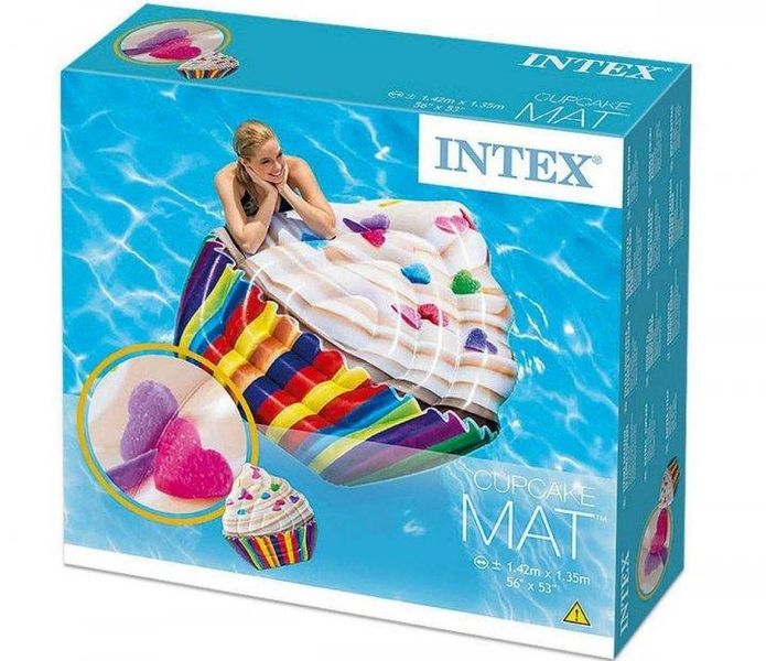 Матрац для плавання Intex Кекс 142х135 см 58770 фото 4