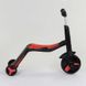 Самокат - біговел - велосипед 3 в 1 Best Scooter підсвічування музика PU колеса червоний JT 28288 фото 3