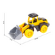 Іграшковий трактор з ковшем ТехноК 45 см жовтий 6887 фото 2