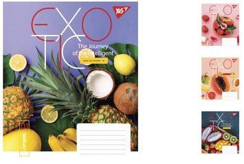 Набір учнівських зошитів Yes Exotic формат А5, 24 арк. в лінійку 20 шт. 765914 фото 1