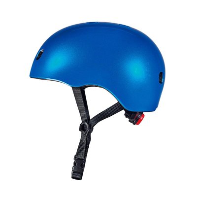 Захисний шолом преміум MICRO з LED габаритами розмір S 48-53 cm Темно-синій фото 1