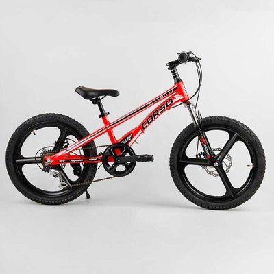 Велосипед подростковый двухколёсный 20" Corso Speedline красный MG-28455 фото 1