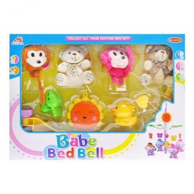 Карусель на ліжечко (мобіль) з м'якими іграшками "Babe Bed Bell: Ведмедики-мавпочки м'яка" 3007 фото 1