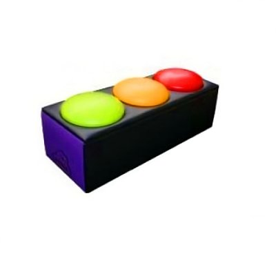 Скамейка из мягких цветных модулей для игр Tia Светофор 100х35х35 см фото 1