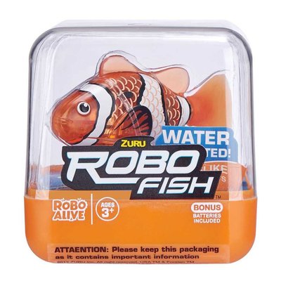 Интерактивная игрушка для ванны ROBO ALIVE - Роборыбка (оранжевая) фото 1