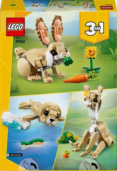 Конструктор LEGO Creator Чарівний кролик 3-в-1 326 деталей з 8 років 31162 фото 3