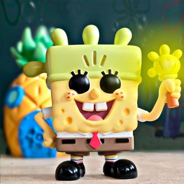 FUNKO POP! Игровая фигурка cерии "Губка Боб Квадратные Штаны" - Губка Боб с перчаткой - фонариком 9.6 см фото 2