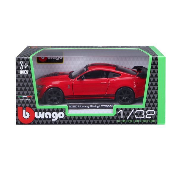 Колекційна модель автомобіля Bburago Ford Shelby GT500, масштаб 1:32, червоний 18-43050 фото 7