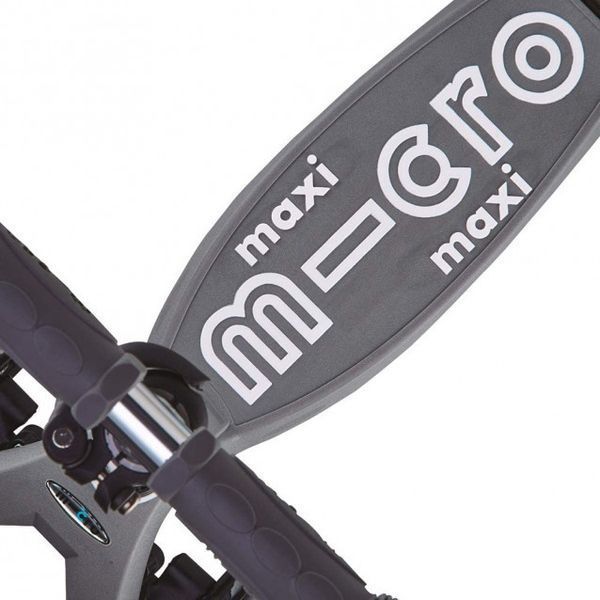 Самокат триколісний дитячий MICRO серії Maxi Deluxe вулканічний сірий до 50 кг фото 2