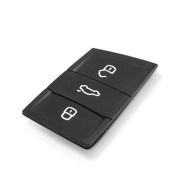 Гумові кнопки-накладки на ключ Skoda скошені 3 кнопки фото 5