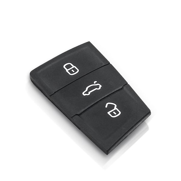 Гумові кнопки-накладки на ключ Skoda скошені 3 кнопки фото 6