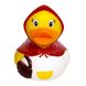 Стильна тематична гумова качечка FunnyDucks "Червона шапочка" L1858 фото 2