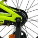 Велосипед детский двухколёсный 18" CORSO Tayger алюминиевая рама доп колеса салатовый TG-82159 фото 6
