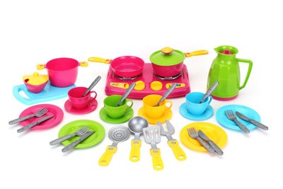 Набір іграшкового посуду ТехноК 38 предметів 3589 фото 1