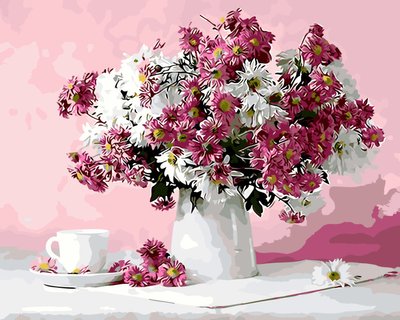 Картина за номерами BrushMe "Натюрморт в рожевих тонах" 40х50 см BS8746 фото 1